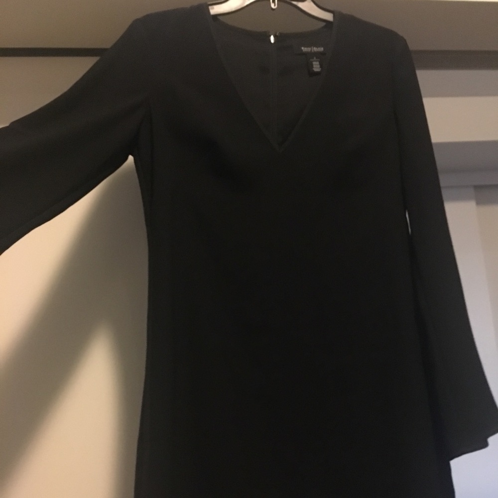 Trumpet sleeve mini dress
